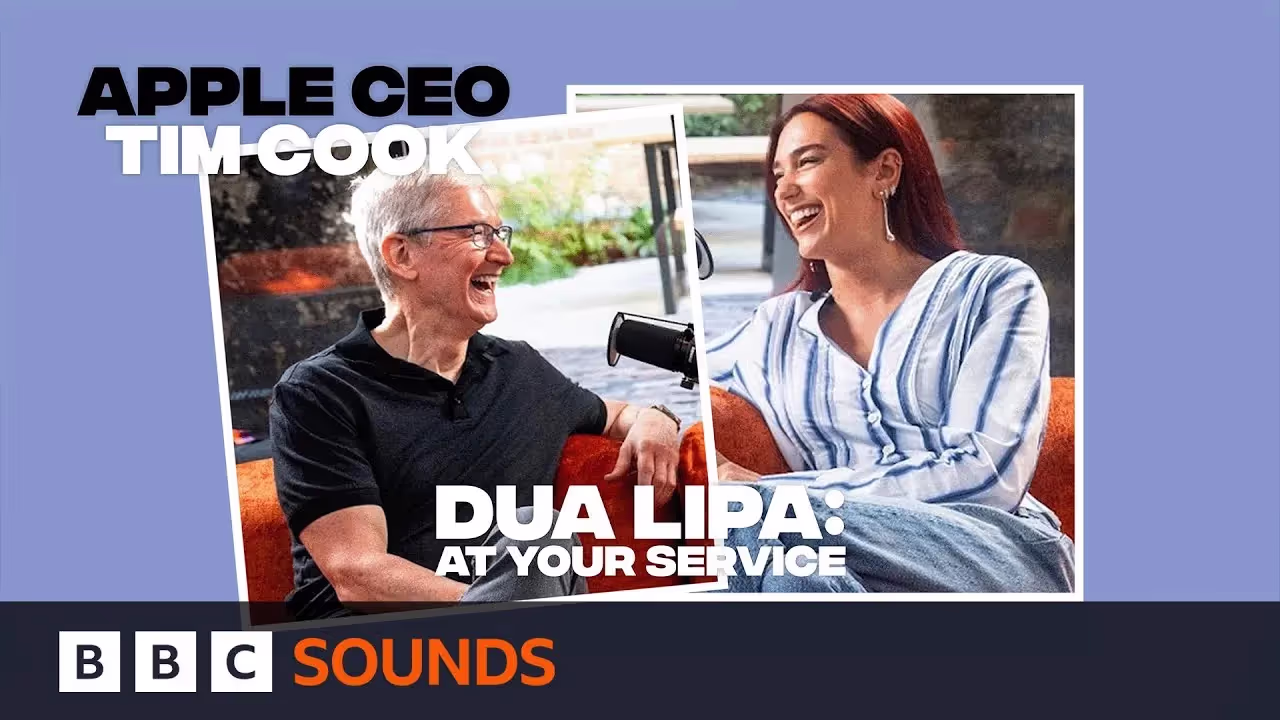 Dua Lipa Tim Cook interview for Season 3 of Dua Lipa At Your Service