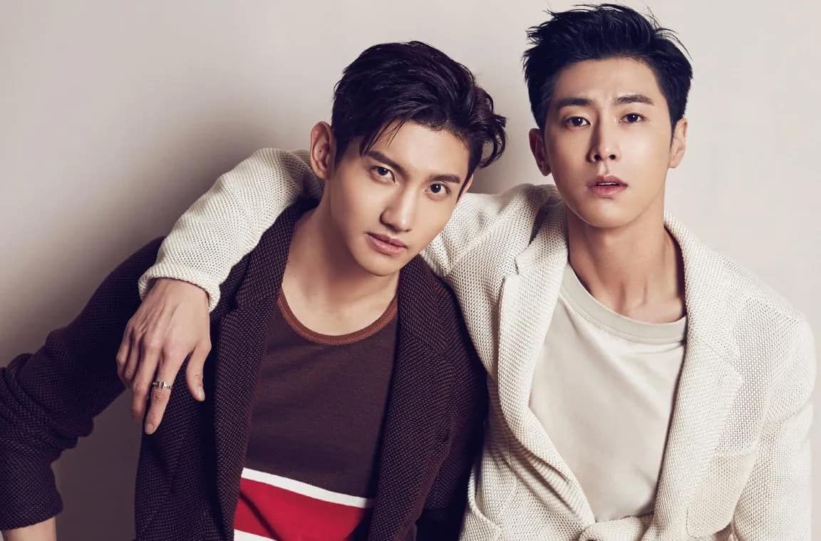 TVXQ members: U-KNOW and CHANGMIN on a cover of New Music Friday, Dec 29, PopFIltr