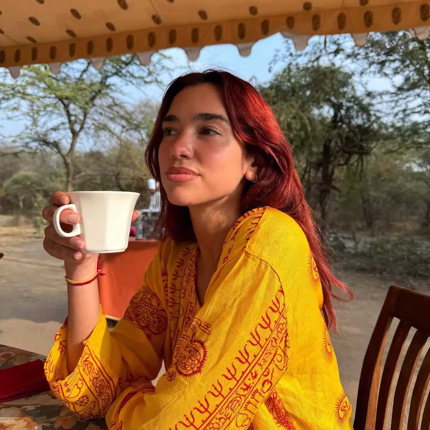 Dua Lipa enjoys her vacation in India