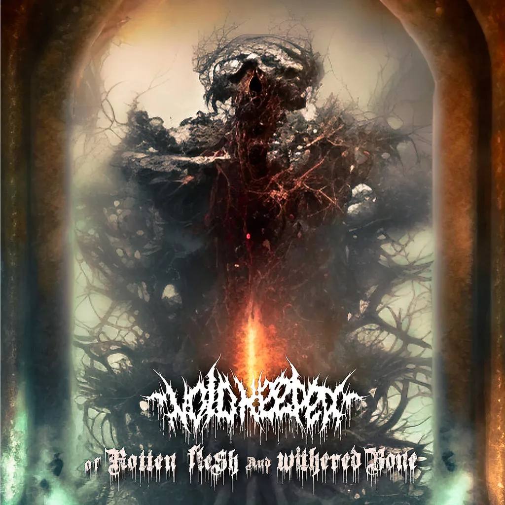 Voidkeeper, 'Of Rotten Flesh and Withered Bone' cover art
