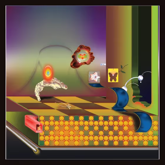 Max Jaffe, "Reduction of Man', LP cover art