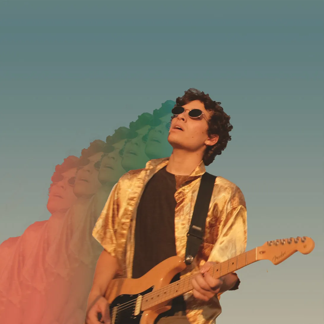 montazona in sunglasses, playing guitar, rainbow, 'new wave'.jpg