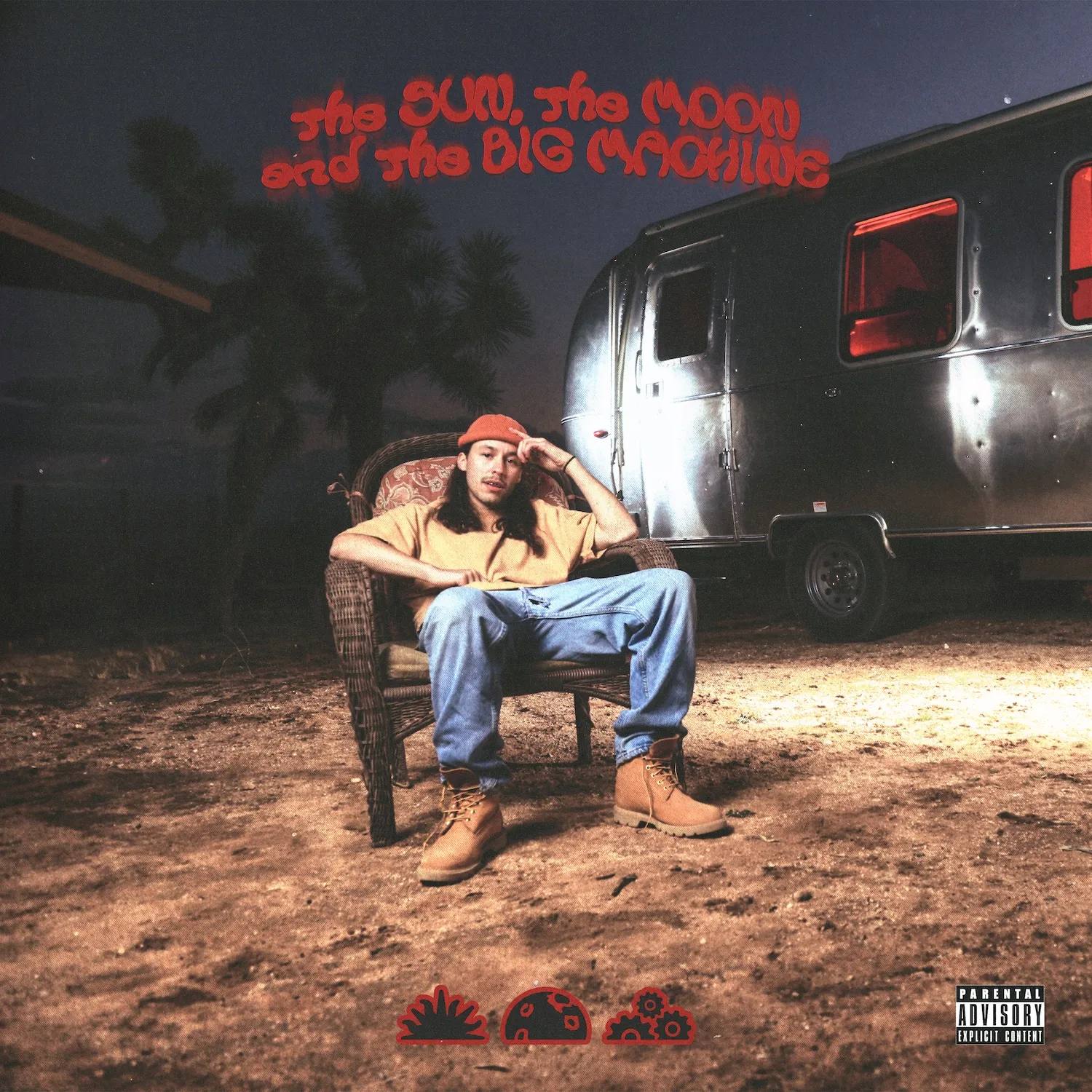 SUNSETTO RELEASES DEBUT ALBUM, 'THE SUN, THE MOON & THE BIG MACHINE', cover art