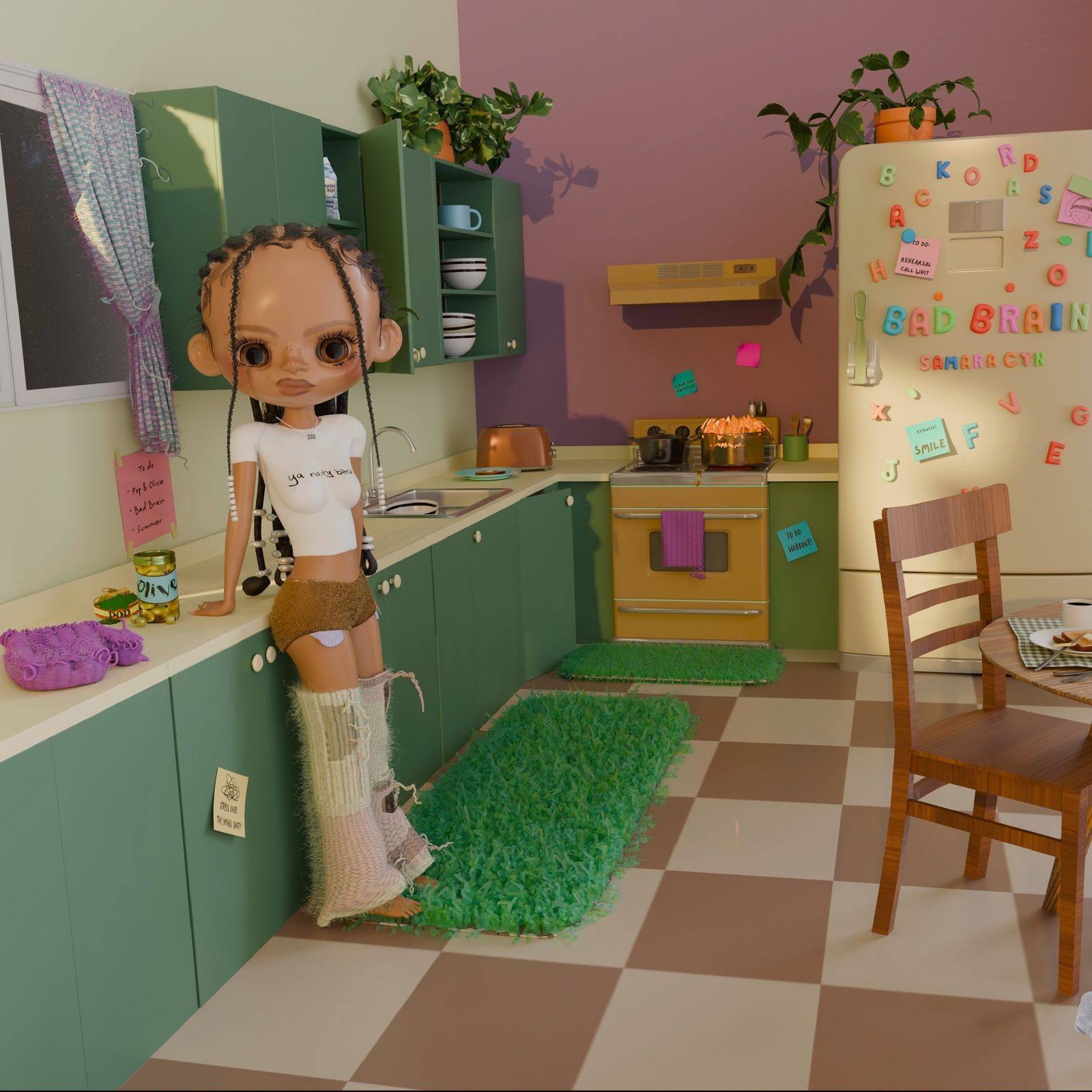 Samara Cyn, "Bad Brain" single cover art