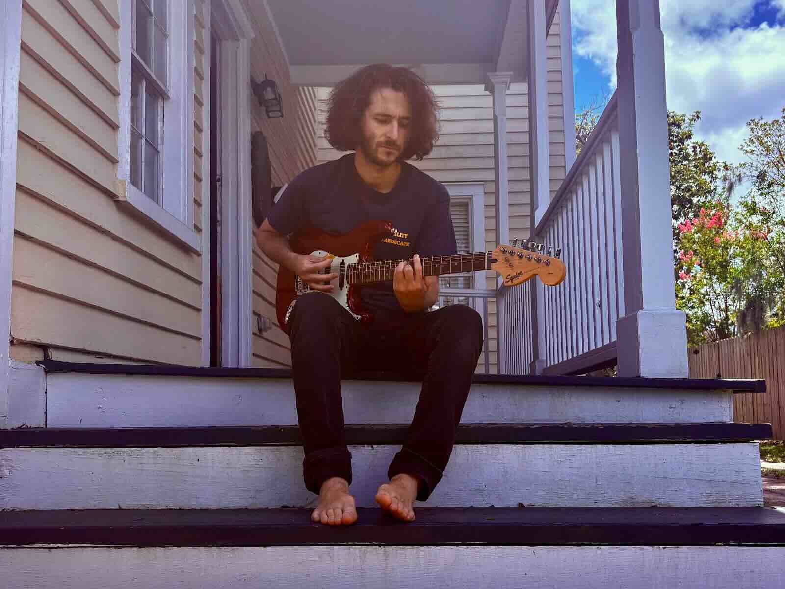 Blase on stairs, Photo Credit: Blase Settecase