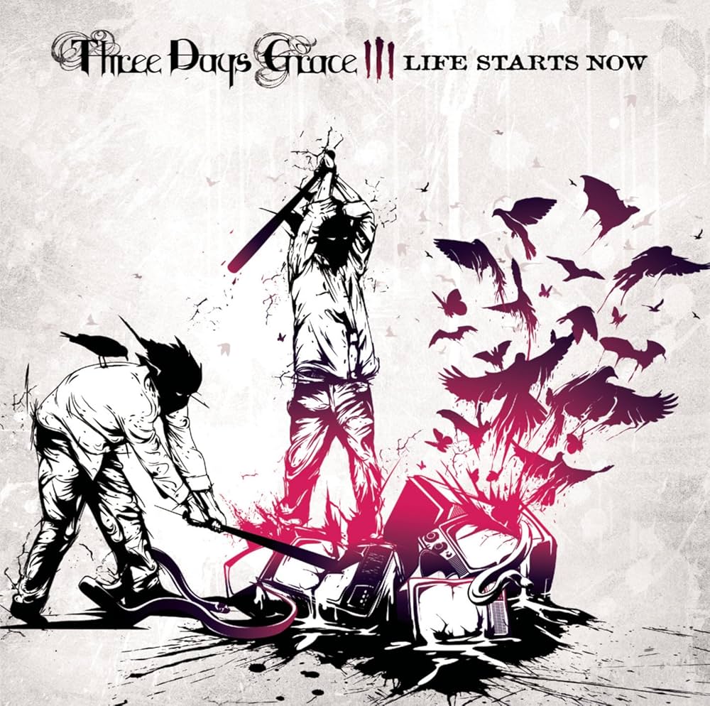 Three Days Grace "Life Starts Now" cover art