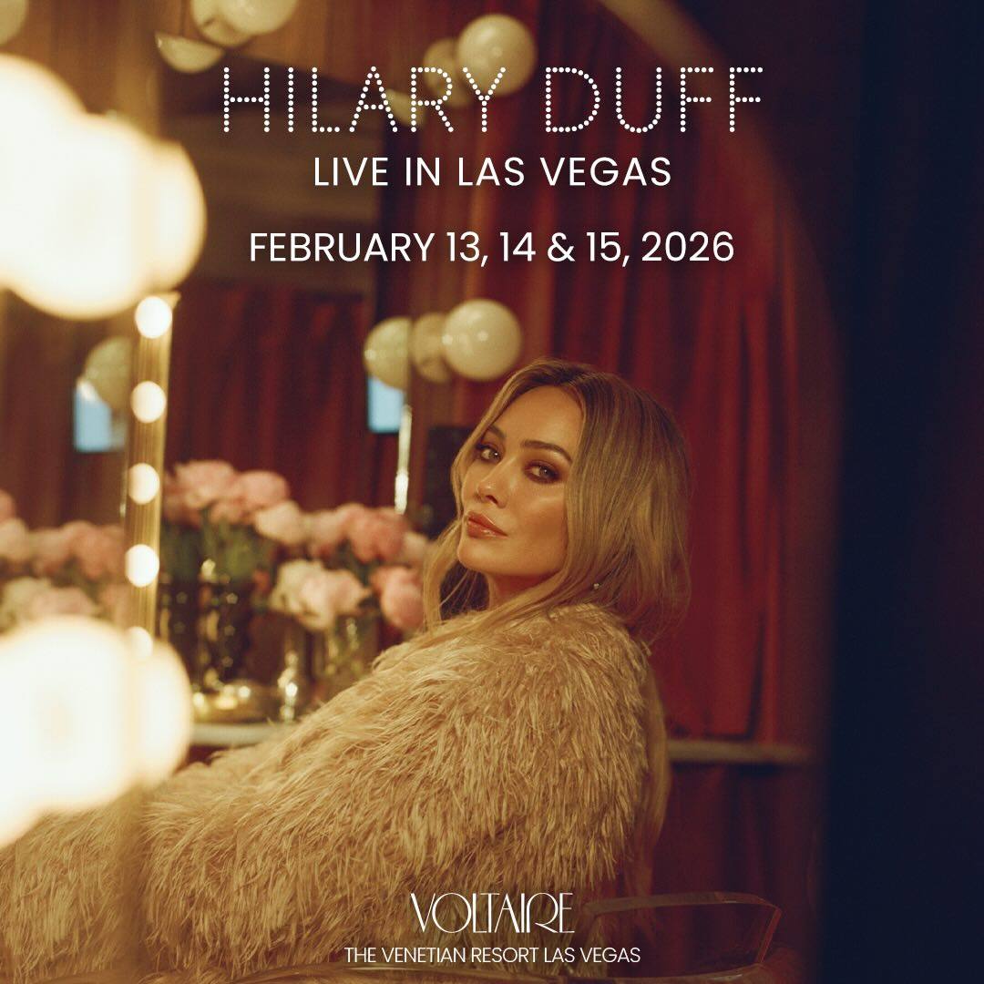 Hilary Duff, Voltaire at Venetian Resort, official poster